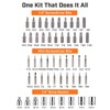 IRONCUBE Ratcheting Screwdriver Set: 56-Piece Magnetic Multi Bits Tool Kit