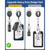 Teskyer Lanyards for ID Badges Set, ID Badge Holder with