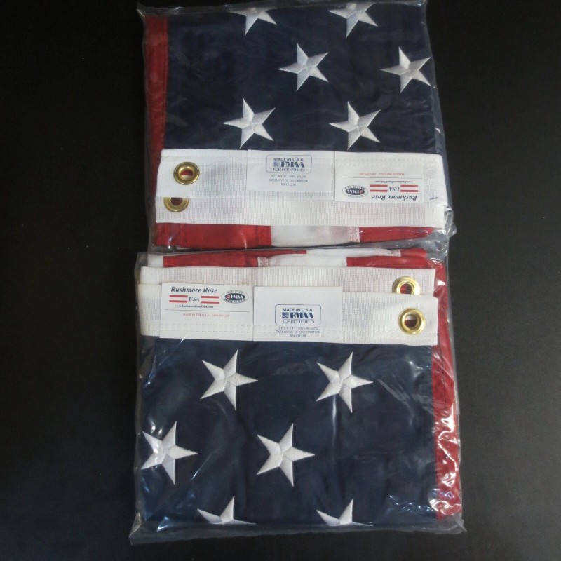 RUSHMORE ROSE American Flags for Outdoors 3X5 Made in USA