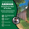 Fence Armor Galvanized Steel Post Guard | 1 Pair 3.5”