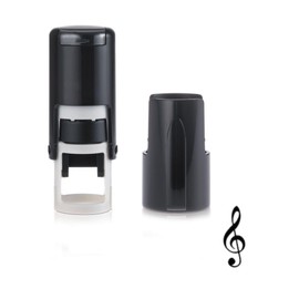 Treble Clef Stamp – Loyalty Card Stamper - Self Inking Black Ink – Approx. 11mm