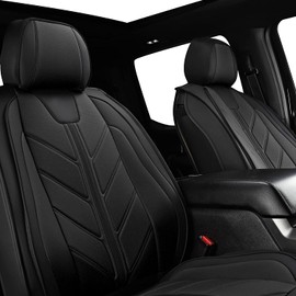 BALLIOL Pickup Seats Covers Compatible with Dodge Ram 1500 2009-2024 Limited Laramie Big Horn Truck Pleather Seat Covers Custom Fit Dodge Ram 2500 3500 (Black,5 Sets Full Seat)