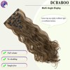 Dcbaboo Clip-In Hair Extensions, Wavy, 7 Pieces, 50 cm, Hair