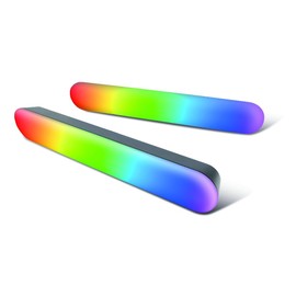 Konix Gaming LED-Leuchtstäbe Flame - RGBIC-Beleuchtung - Musiksynchronisation - Tuya Smart Home - Höhe 30 cm - Kompatibel mit Alexa und Google Home