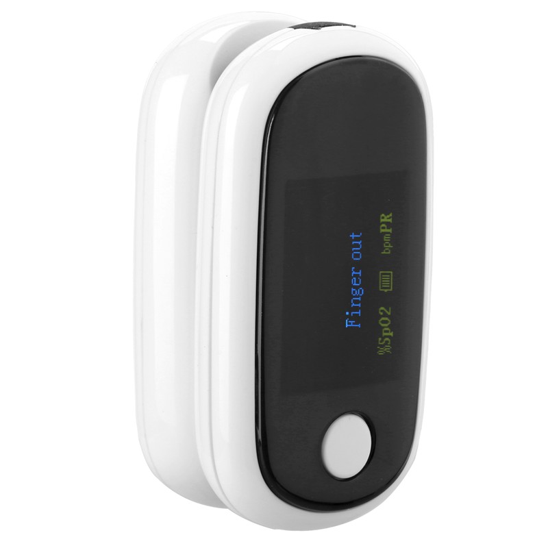 Fingertip Pulse Oximeter Rechargeable Blood Oxygen Saturation Monitor with Digital