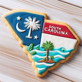 South Carolina State 3.75 Inch Cookie Cutter from The Cookie Cutter Shop – Tin Plated Steel - Made in the USA