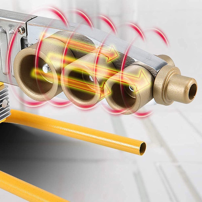 Plastic pipe welding tool，Plastic welder kit Contains welding heads of