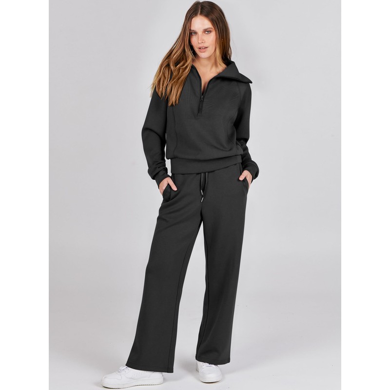 ANRABESS Women 2 Piece Outfits 2025 Fall Fashion Airport Wide