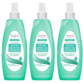 Personal Care Spray-On Detangler, 8 FL OZ , 236ml, Pack of 3