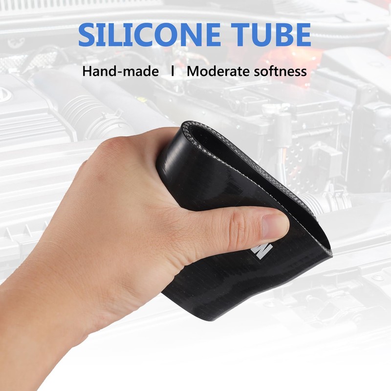 MUYI 2.5" to 3 inches Silicone Reducer Intercooler Tube Kit,