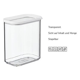 Mepal Modula Storage Container Set, 425 ml, Plastic Container with Lid, Pack of 4, Ideal for Food Storage, Stackable and Space-Saving, Dishwasher Safe, Nordic Green