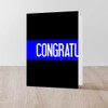 CafePress Police: Congratulations (The Thin Bl Greeting Card, Note Card,