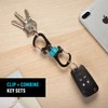 Nighteyes MSBL-03-R7 360° Magnetic Slide Lock Carabiner, Blue