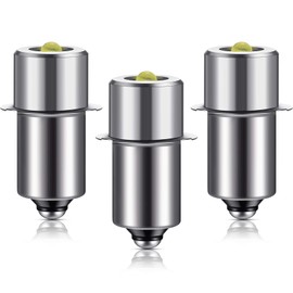 Honoson 3 Pieces LED Bulb 3W DC 4-12V Flashlight Bulbs Replacement Torch Flashlight Conversion Replacement Kit