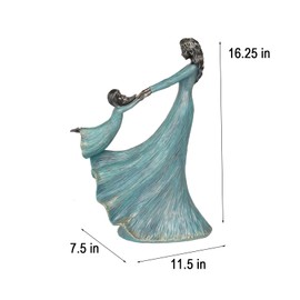 Braxio Living Room Decor Collectible Figurines - Mom and Child Playing Ornament, Modern Art Home Decoration Sculpture for Mothers Day Birthday Thanksgiving Office Shelf Bedroom Decor Gift