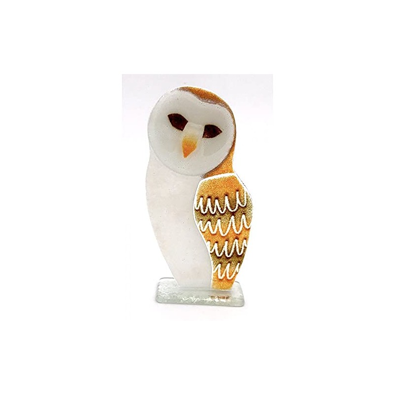 Fused Glass Barn Owl