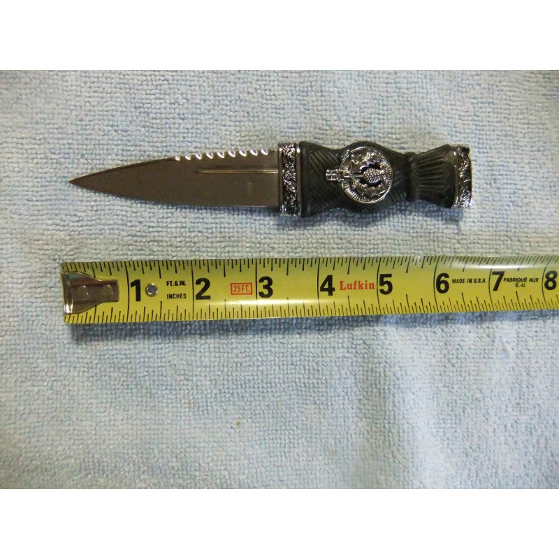 Unbranded Scottish Sgian-Dubh 7" Dagger/Letter Opener, Nice Highland Dress Accessory