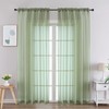Gwine Sheer Curtains Sage Green 2x59Wx84L