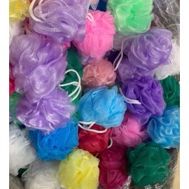 Unbranded 12pcs SMALL Bath Sponge Shower Nylon Mesh Scrubbers Exfoliating Body Massage