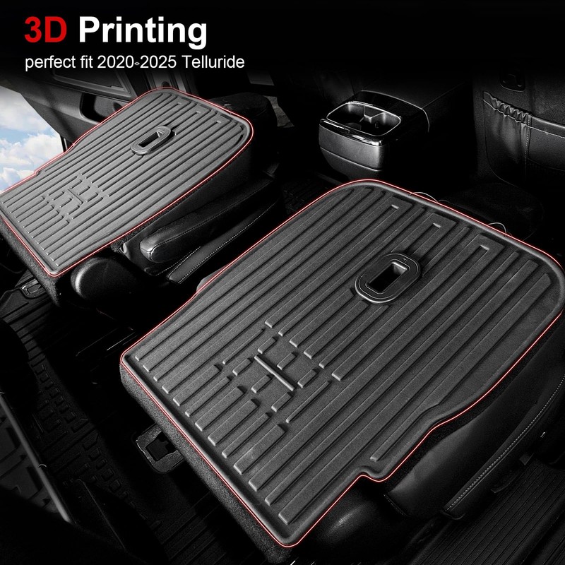HOUCLEMIC Second Row Backrest Mats Compatible with 2020-2025 Kia Telluride