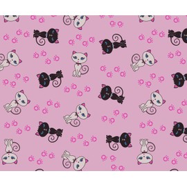 GoOpticians Premium Microfibre Cleaning Cloth Cute Pink Cats