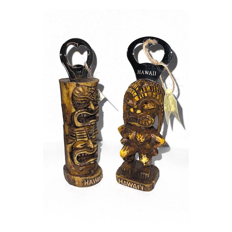 Tiki Bottle Opener Hawaiian design 6"x1.5"