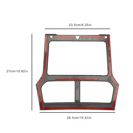 FanPaYY 1pc Car ashboard Console Navigation Cover Frame Trim ABS Matte Interior Accessories for Ford Explorer 2011 2012 2013 2014 2015