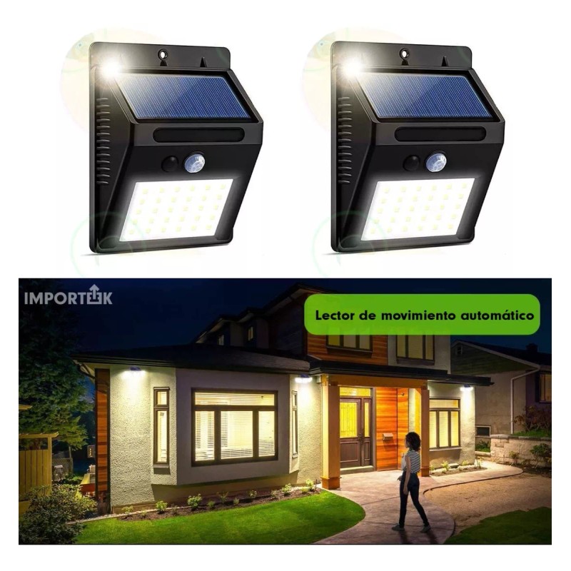 Importeek 20pz Lampara Led Solar Reflector Exterior Jardin Sensor Luz