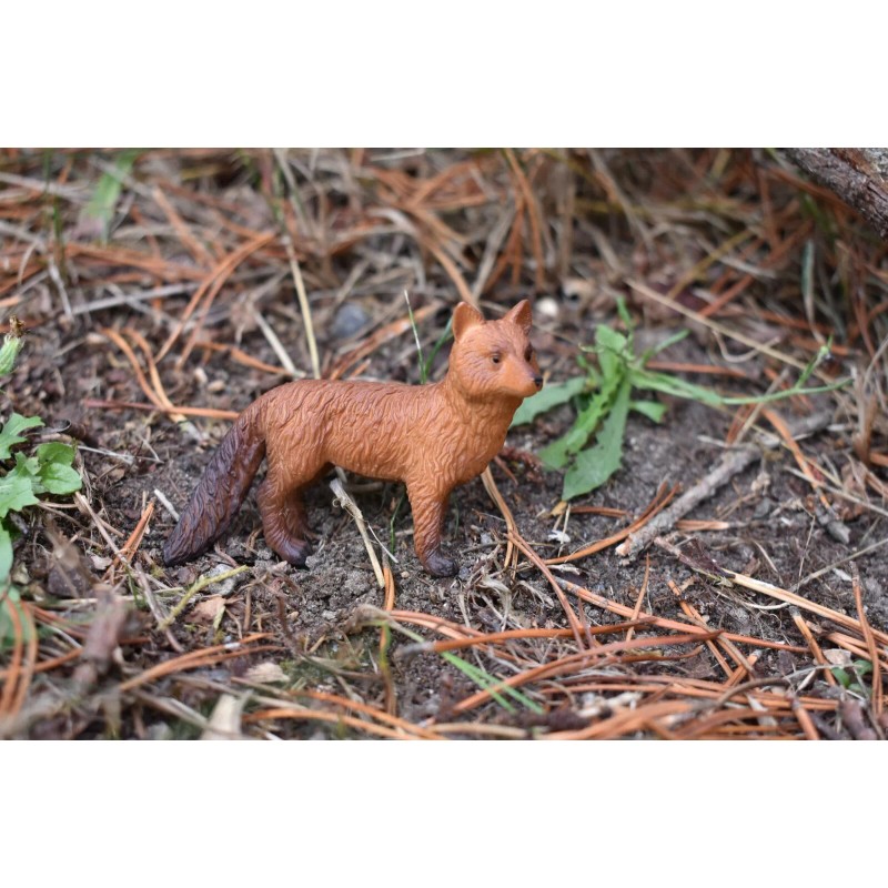 MOJO Fox, Red, Plastic Animal, Educational, Toy, Kids, Realistic Figure,
