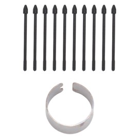 Pack of 10 Soft Tips EMR Digital Pen Tips, Replacement Tips for Remarkable 1/2, for Note 10, Note 20, 5G Tab, S6, S6 Lite, S7, for King Write MR05 (Black), black