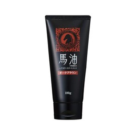 Eye Media Horse Oil Hair Color Treatment, Dark Brown, Made in Japan, 6.3 oz (180 g), Moisturizing Ingredients, No Additives, Formulated with Curl Care Ingredients