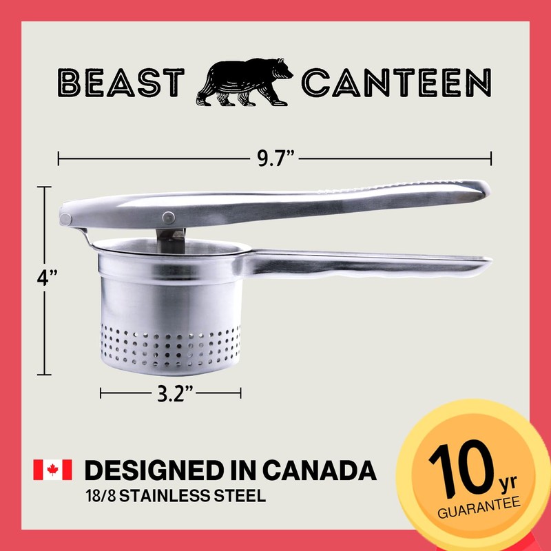 Beast Canteen Potato Ricer - Ricer for Mashed Potatoes, Made