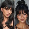 ELNX Clip in Fringe Human Hair 100% Bangs Hair Extensions