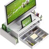 Simple Houseware Desk Monitor Stand Riser with Adjustable Organizer Tray,