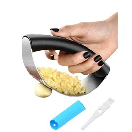 Kitchen Garlic Press Multifunction Mincer, Crusher Easy Clean, Dishwasher Safe Stainless Steel