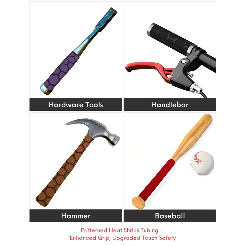 Accering Honeycomb Pattern Heat Shrink Tubing Absorb Sweat for Fishing