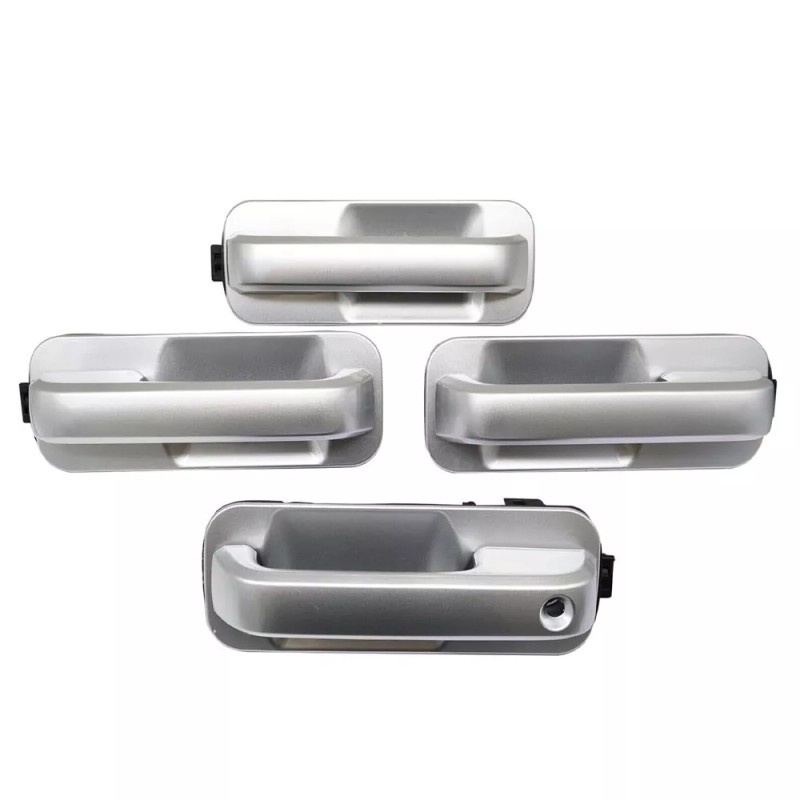 Unbranded 4Pcs For 2015-2020 Ford F-150 F150 Ingot Silver Door