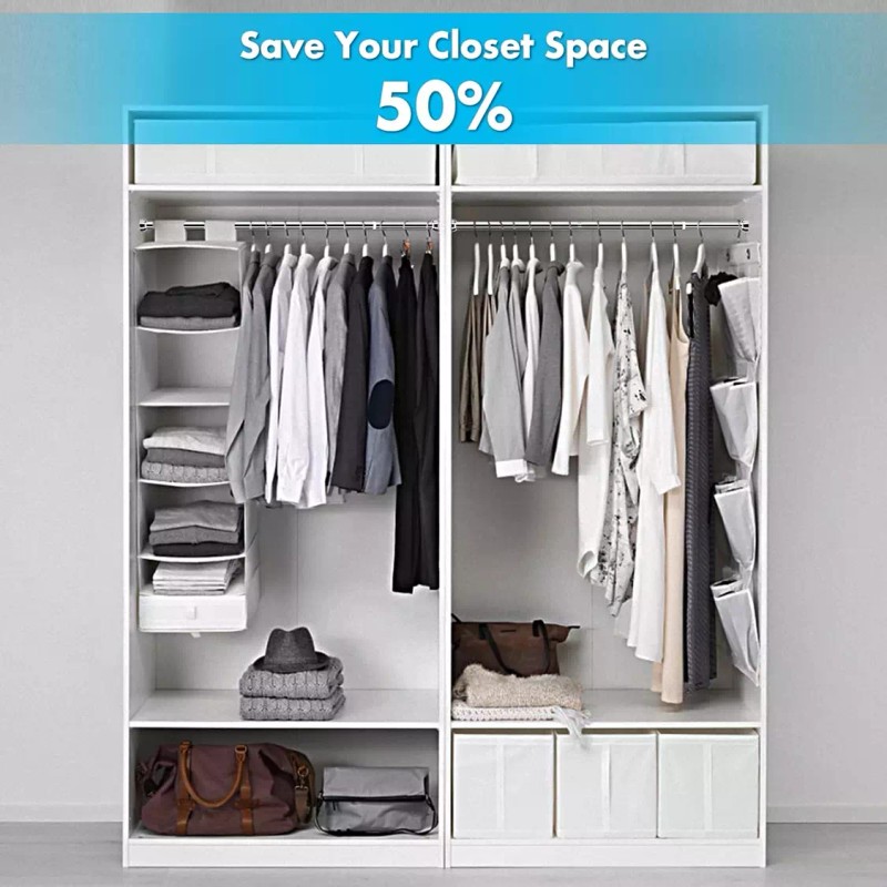 Nicecho 28" ~ 35" long Adjust Closet Rod Metal heavy