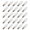 Creative Hobbies 25 Pack of 4W Night Light Bulbs, Incandescent