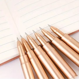 Unbranded New 3pcs Creative Bullet-Shaped Ballpoint Pens - 0.5mm -Novelty, Gag gifts