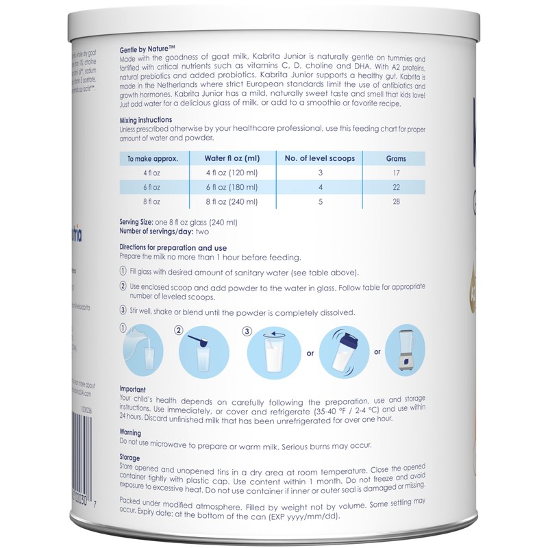 Kabrita Junior Goat Milk Powder for Kids - Easy to