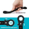 DURATECH 10-Piece Reversible Ratcheting Wrench Set, Offset Double Box End