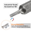 HARFINGTON 5pcs Magnetic Triangle Screwdriver Bit TA18-TA30 1/4" Hex Shank