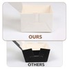 OUGEBOX 50 Pcs 4x4x2.5 Inch Bakery Boxes with Window, White