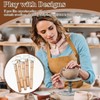 5-Piece Pottery Handle Making Tool Set with Wood Handles