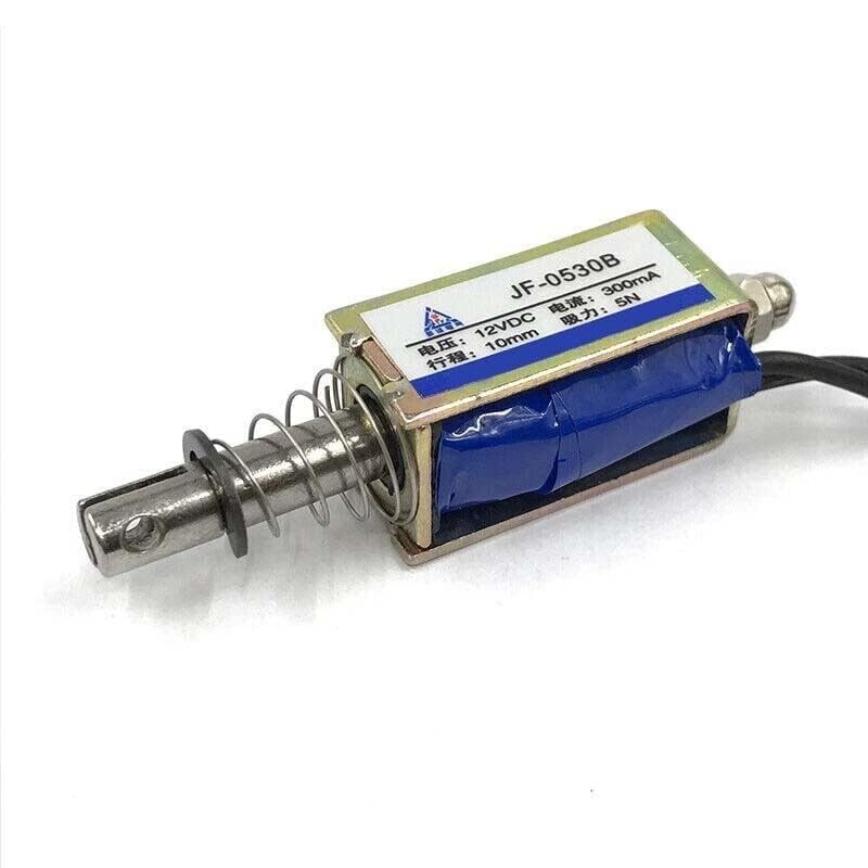 10pcs Micro DC Solenoid Valve Electromagnet DC 12V Spring Push-Pull