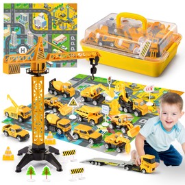 Adeokay Children's Toy from 2 3 4 5 6 Years, Construction Vehicles Children Toy from 2 3 4 5 6 Years Boy Gift Boy 2 3 4 5 6 Years Digger Toy Digger Children Toy Girls 2-6 Years