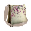 Ambesonne Nature Messenger Bag, Sakura Cherry Blooms, Unisex Cross-body