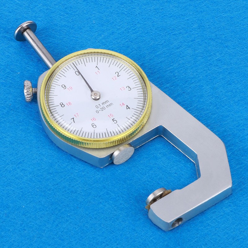 Thickness Gauge Silver Portable Accurate Measuring Jewelry Leather Board Equipment