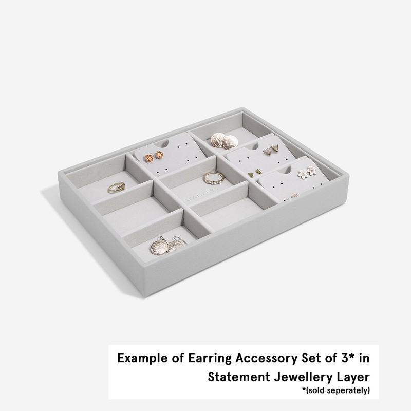 Stackers Pebble Grey Classic Statement Earring Jewellery Layer